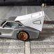 A mock-up of the tunnel out of paper.
